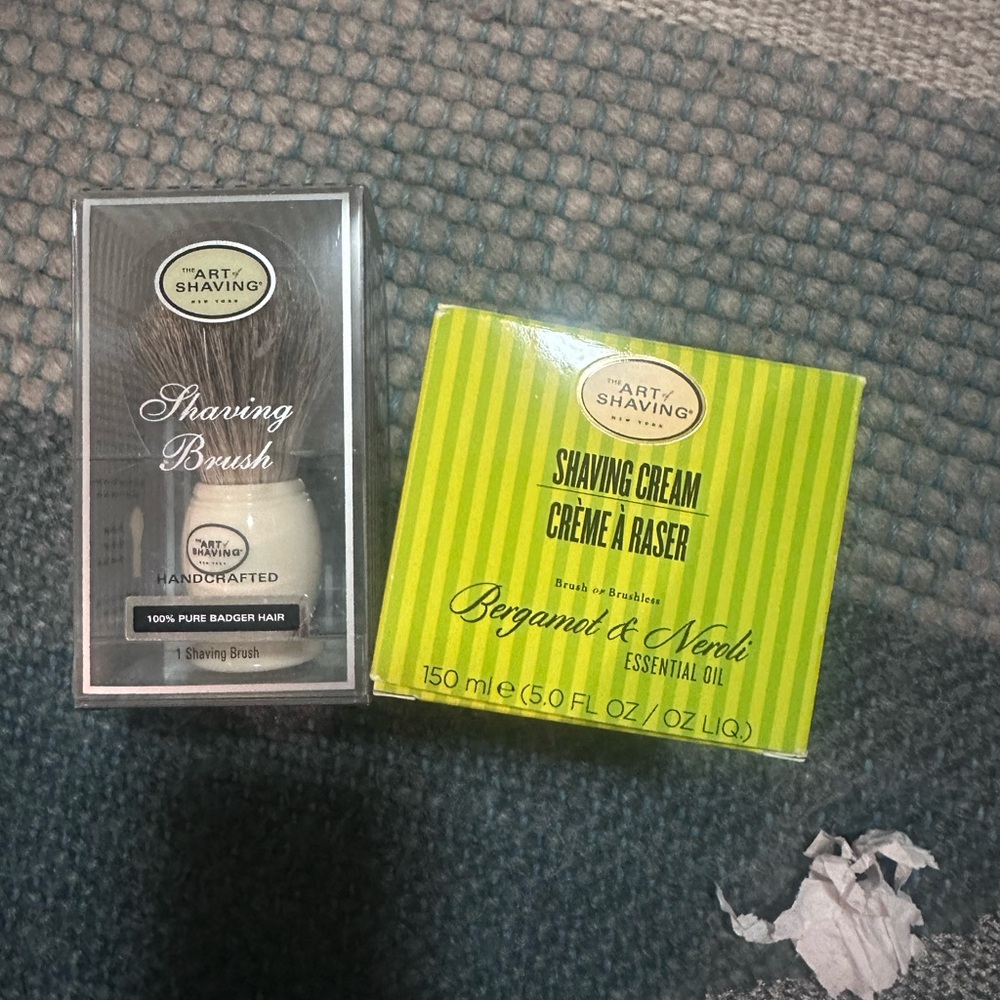 Art of Shaving Brush and Cream Set NEW